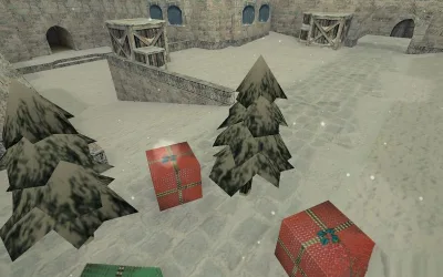 CS 1.6 map de_dust2_xmas